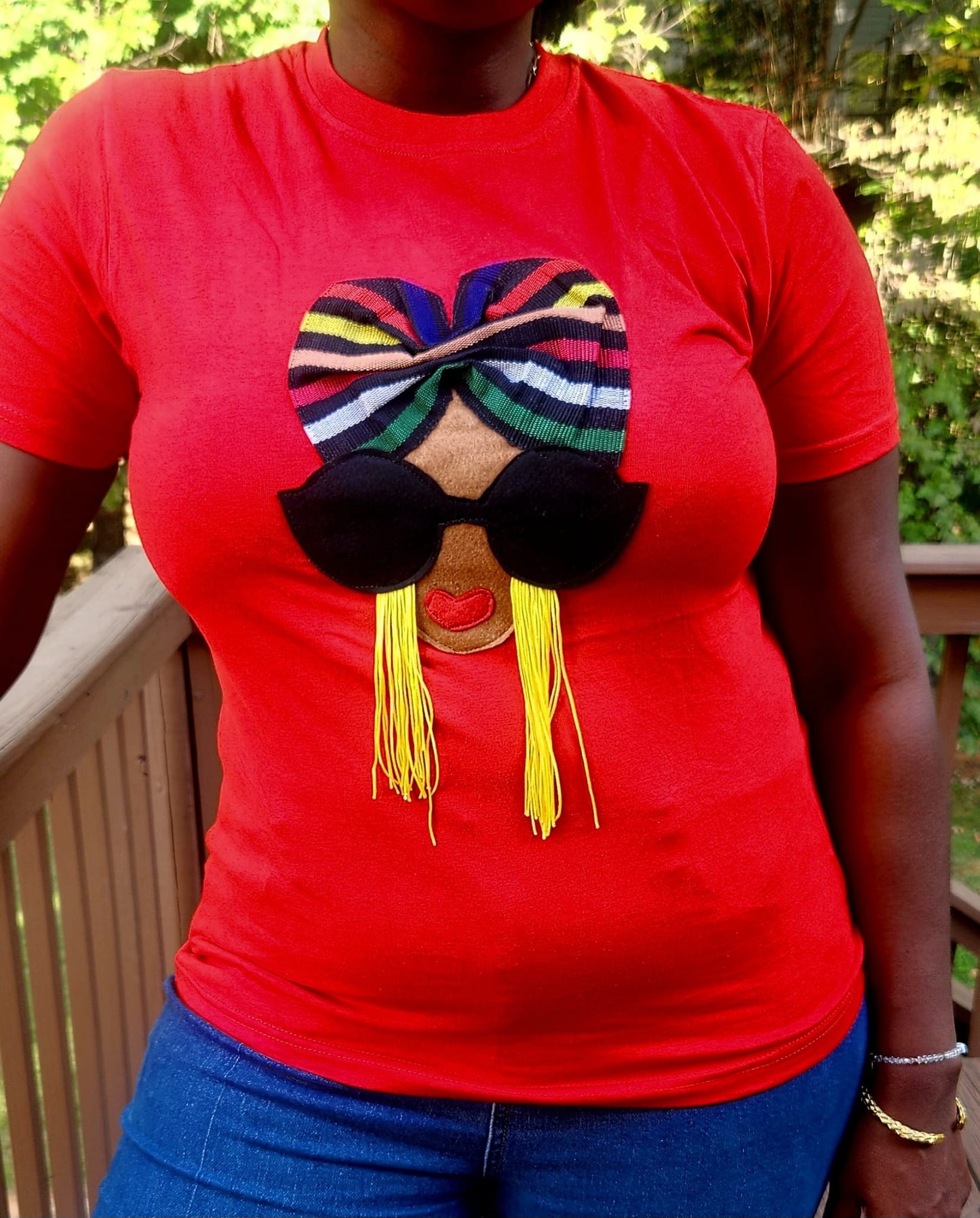 African Queen Tees - Multicolor Scarf